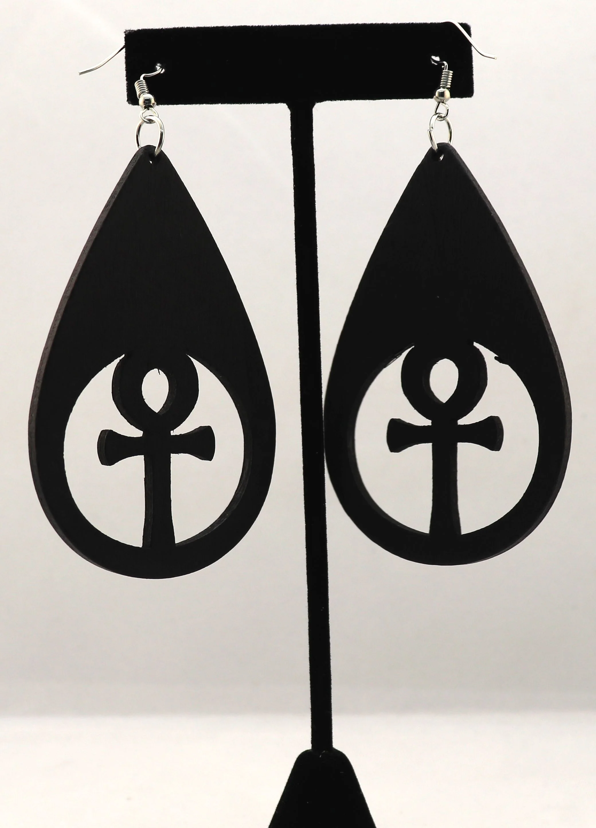 Ankh Teardrop Earrings - Image 3